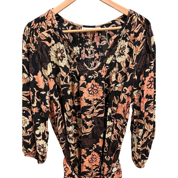 Roller Rabbit Rowen Maxi Dress Taos Floral Printed Oversized Dress Cover Up XS - Picture 7 of 16